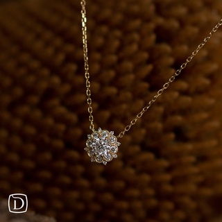 【 Dahlia 】18K雪精靈鑽石項鍊 天然鑽石 項鍊 DP441
