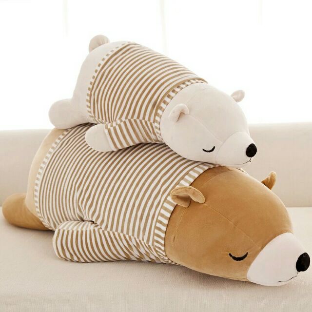Meow*預購北极熊趴趴熊公仔抱枕毛絨/玩偶抱着睡覺的娃娃