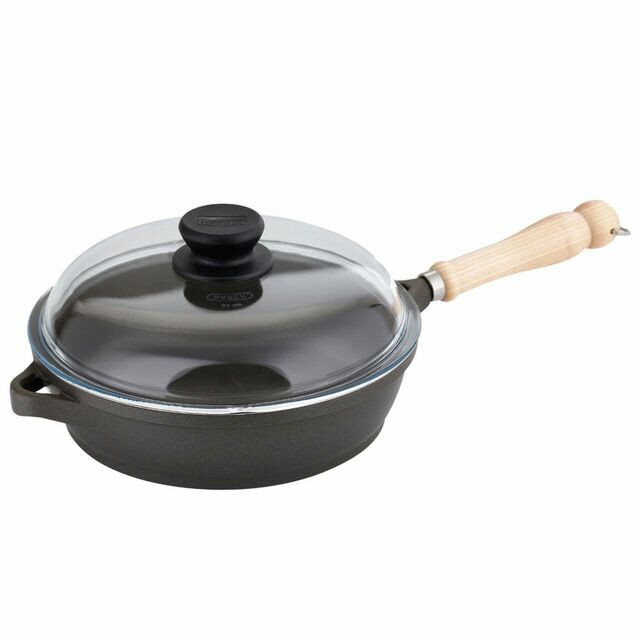 [愛煮洋行]寶迪24公分含蓋木柄深炒鍋
