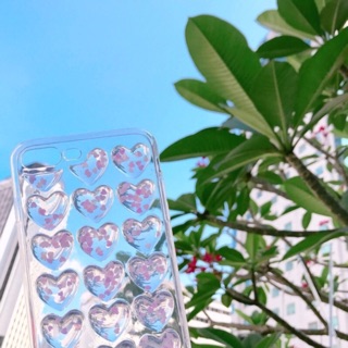 Iphone6s Iphone7 plus Iphone5s SE 閃粉愛心 水晶立體 透明殼 全包邊 透明軟殼