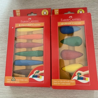 德國 Faber-Castell 輝柏 學齡子彈6色安全無毒蠟筆