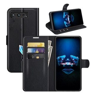 華碩 ROG Phone 5 ZS673KS I005DA I005DB 6.78 英寸支架翻蓋錢包式皮套