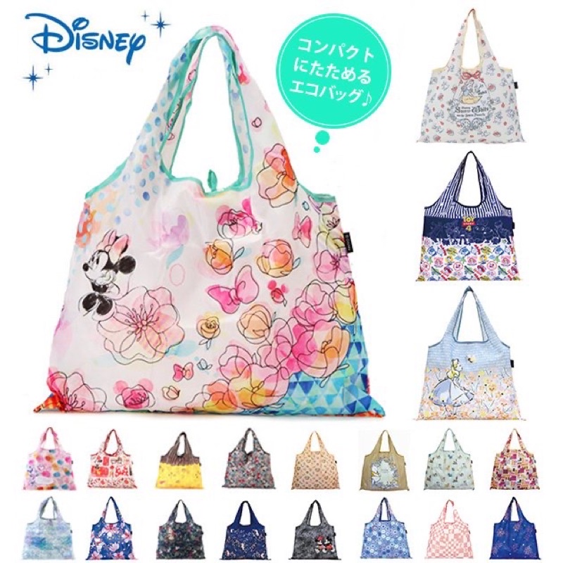 《❣️預購。日本。正版 Disney 迪士尼 人氣角色 2way環保購物袋 輕量環保袋 🛍️👏🏻》