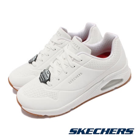 【鞋印良品】Skechers UNO SR 工作鞋 108021WHT 女鞋 全白 防滑 防觸電 餐飲 廚師 休閒鞋