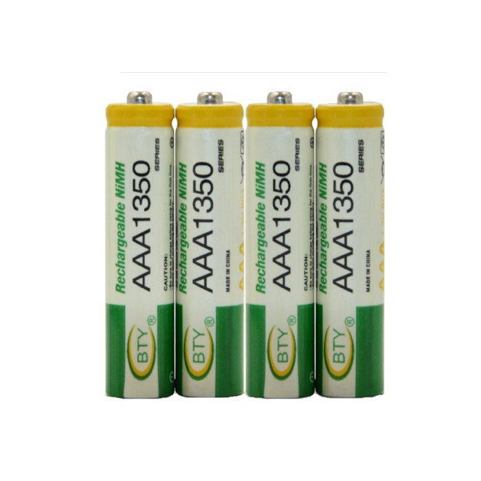 BTY鎳氫電池4號(1入)電池AAA1350玩具鍵盤滑鼠 鬧鐘 充電電池【GQ413】