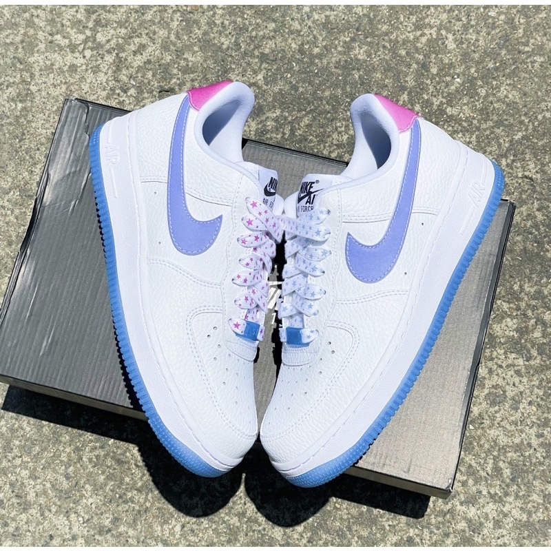 【吉米.tw】代購 NIKE Air Force 1 Low UV 女 白藍 經典 變色 熱感應 DA8301-101