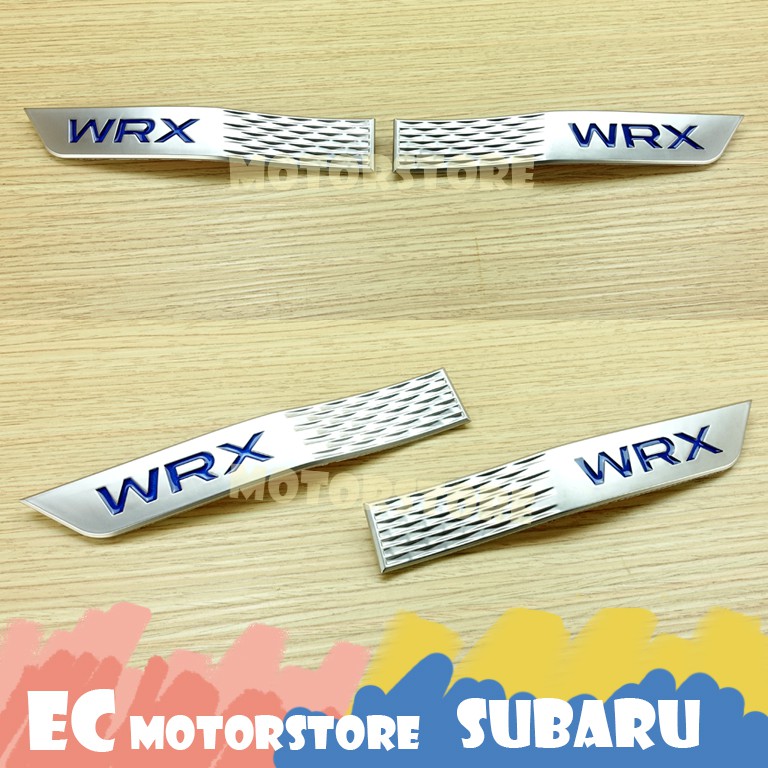 SUBARU 速霸陸 2015-2017 11代 WRX STI 葉子板標 銀色 藍色WRX 側標改裝裝飾車標車貼