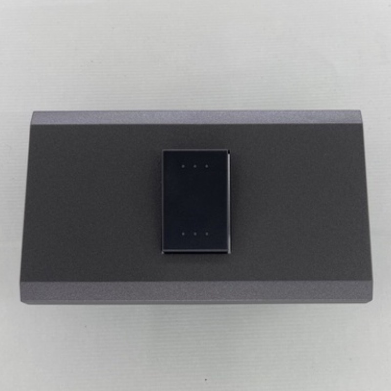 三晰電工 ECO灰色烤漆系列      雙切型開關JY-E5002GB + 蓋板JY-E6401-FG