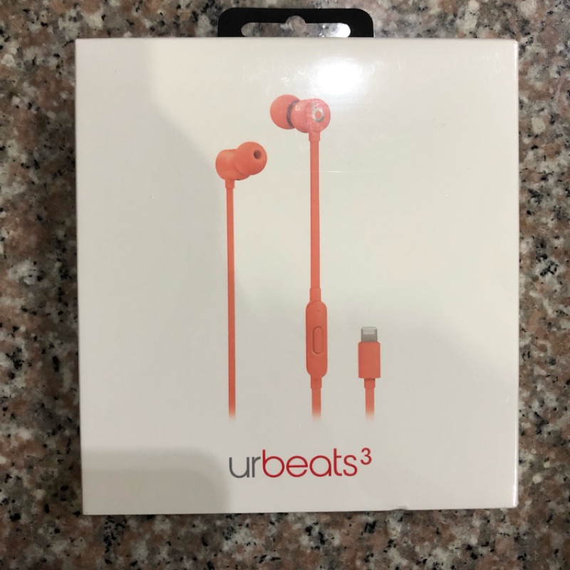 Beats urBeats3 入耳式耳機/無收納盒（橘紅色）