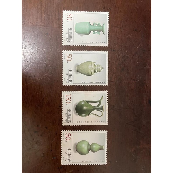 中國大陸郵票 1998-22 中國陶瓷 龍泉窯 (T) 4全 1998.10.13發行