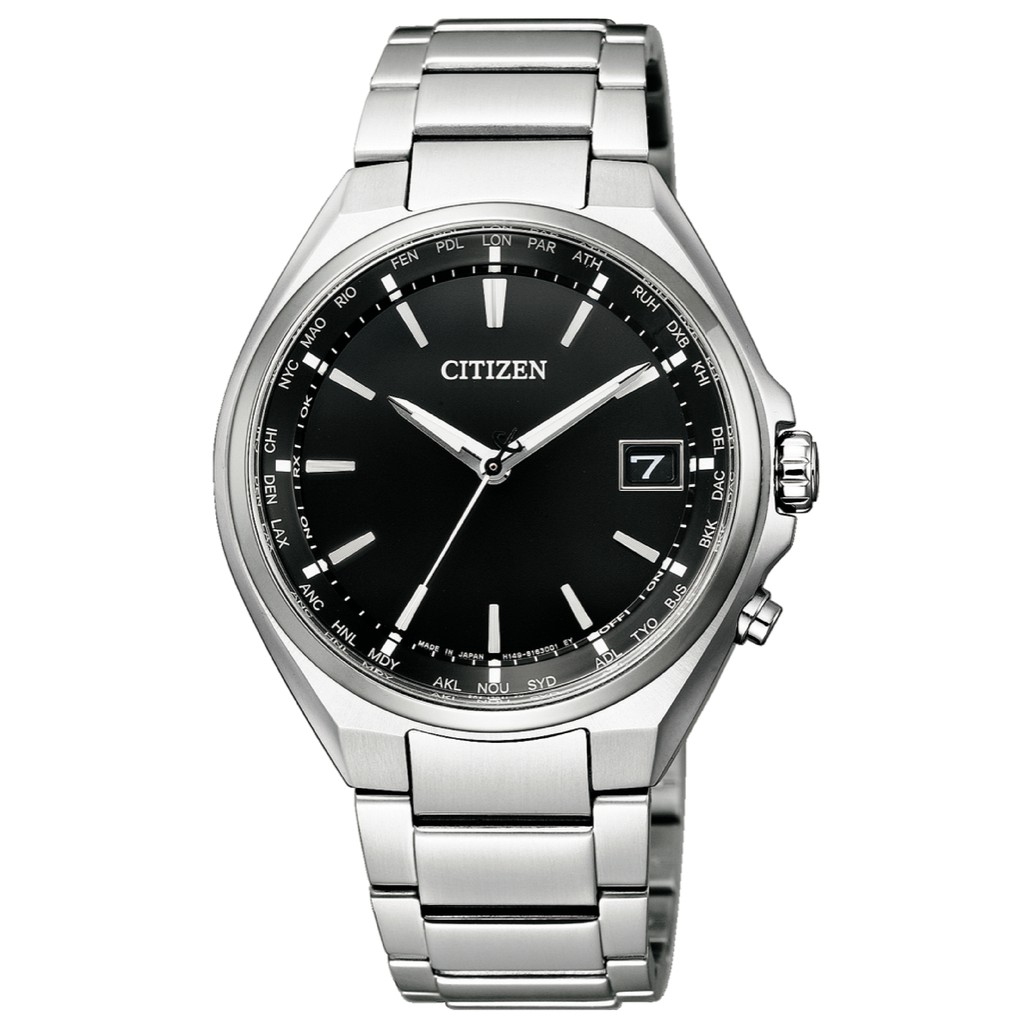 CITIZEN 星辰 光動能 CB1120-50E 五局電波鈦金屬男錶-38mm