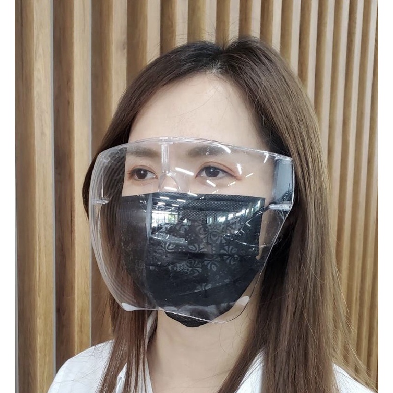 【台灣出貨】【NPFOX】防護面罩 眼鏡式面罩 蘋果型面罩 全臉防護面罩 防疫面罩 防飛沫面罩 面罩