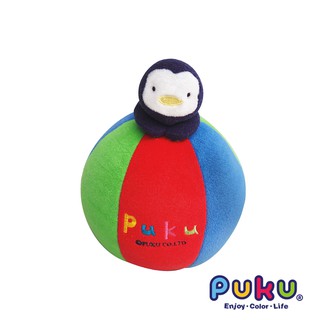 PUKU藍色企鵝 造型五彩球20x16cm