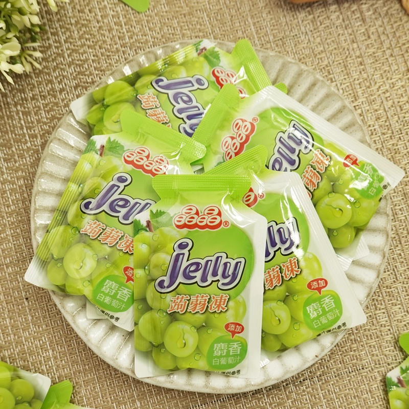 【晶晶】一口吸麝香葡萄味果凍 600g  jelly 蒟蒻凍 一口吸蒟蒻凍 擠壓式口袋型果凍 (台灣果凍)
