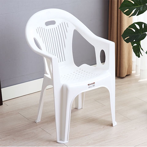 北歐風 簡約 塑膠凳 塑膠椅 餐桌椅 餐椅 椅凳 閒椅 椅子 塑料椅子加厚靠背椅防滑傢用扶手椅戶外沙灘椅經大排檔餐桌椅