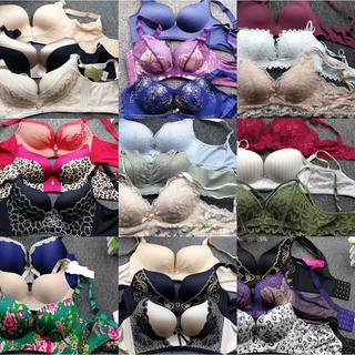 【內衣超值福袋】全新出清品 bra 純色素面系 蕾絲內衣 一片式無痕無鋼圈 聚攏型性感文胸胸罩 大特價 只挑尺寸隨機出貨