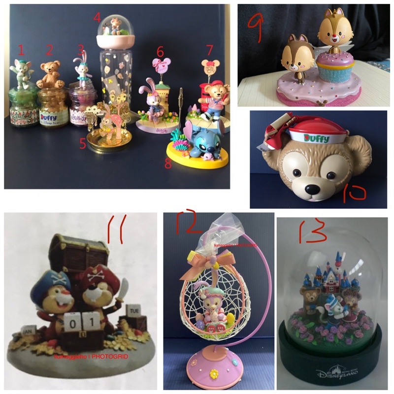 上海迪士尼 達菲 雪莉枚 史黛拉 畫家貓 史迪奇 飾品架 相框 擺飾 糖果罐 水壺 爆米花桶 相片夾