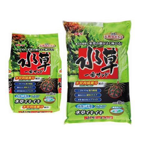 [HAPPY水族]日本GEX五味 水草活性底床 2kg/8kg 粗顆粒 水草育成土 黑土 基肥 N-MAR-041