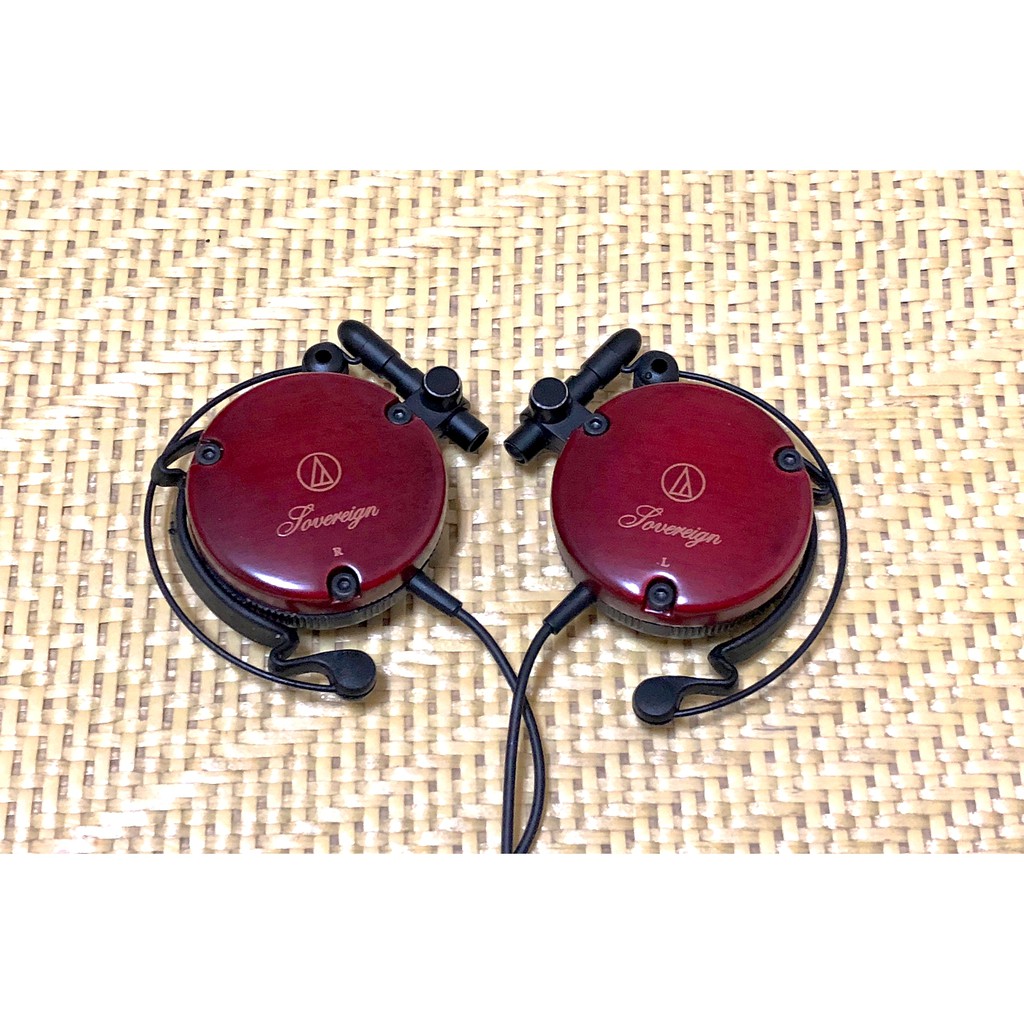 鐵三角 audio-technica 耳掛式耳機 ATH-EW9 二手商品 保存良好 有原廠收藏袋 高傳真櫻花木 高CP