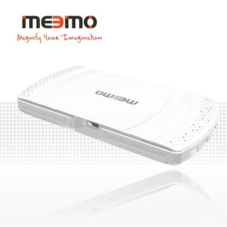 【Meemo】雷射微型投影機-天使白(內附支架 擦拭布) / 美國品牌 台灣製造(內建安卓系統/SONY團隊技術支持)