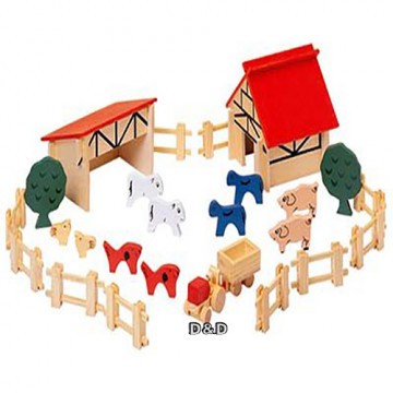 World - Zebra 木製玩具 - 創意趣味農場組