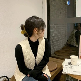 📌現貨免運 羽絨背心 輕羽絨外套 外套 背心 保暖 秋冬季 輕薄短款打底背心 無袖 寬松 排扣 外套 外穿背心 鋪棉背心