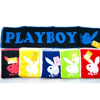 Playboy純棉 運動毛巾 運動巾 臺灣製正版授權