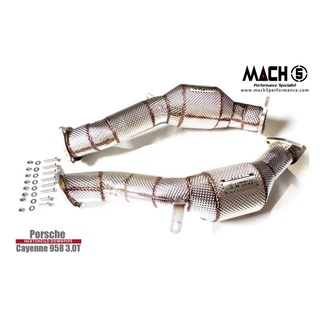Porsche Cayenne 958 Mach5高流量直通當派 #保時捷#排氣管#downpipe#機械增壓