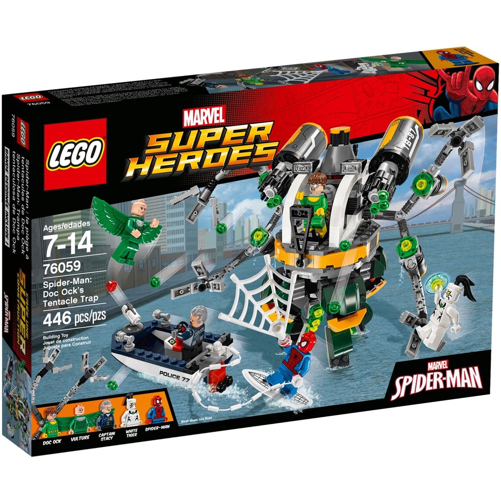LEGO 樂高 超級英雄 Marvel 盒組 76059 蜘蛛人 巴爪博士