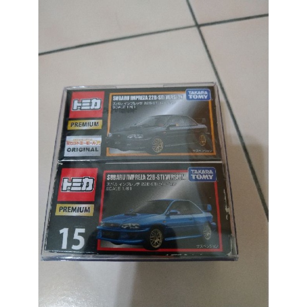 Tomica Premium 15 SUBARU IMPREZA 22B-STI VERSION (2台一組)