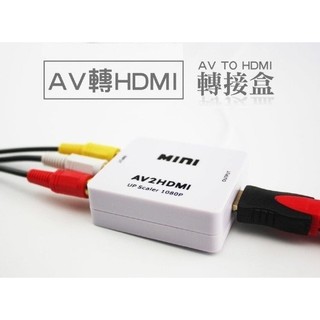 【雲城zCity】AV to HDMI轉換器 高清分辨率 1080P AV端子轉HDMI 複合音視頻