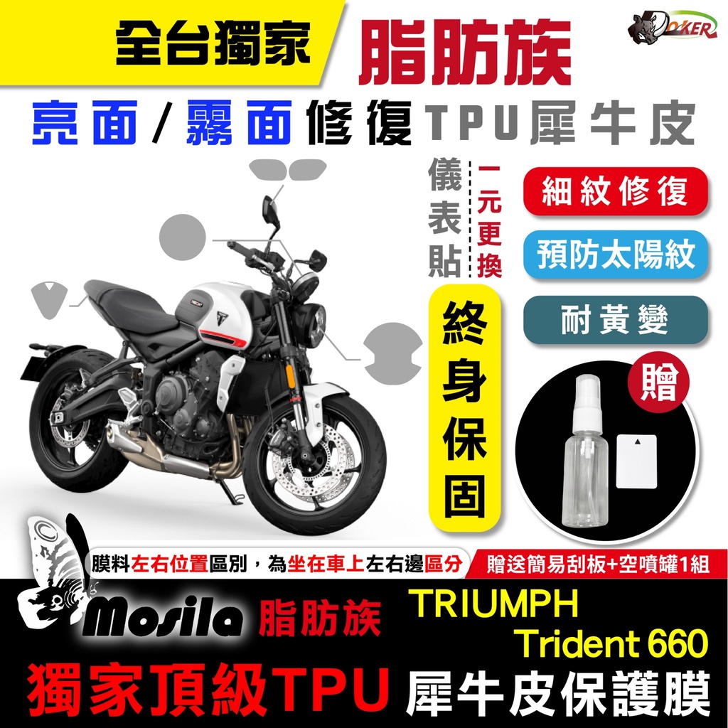 ［鍍客doker］TRIUMPH Trident 660 脂肪族 犀牛皮 儀表貼 螢幕貼 保護膜 防護膜 抗刮 抗UV