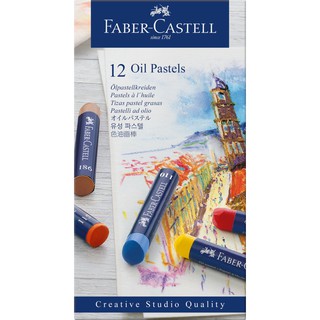 德國Faber-Castell Goldfaber創意工坊油性粉彩條12色