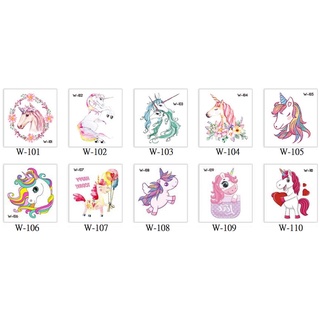 25 W 獨角獸 彩虹 氣球 愛心 馬 紋身貼紙 表演造型 化裝舞會 能貼在 安全帽 汽車 機車 金屬 玻璃 手機殼