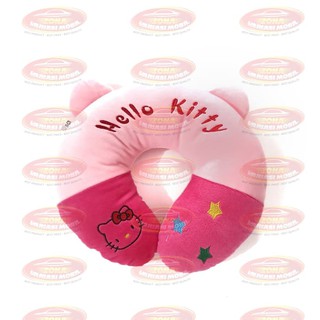 汽車頸枕 U 頸枕 Hello Kitty HK 粉色 SNI 品質