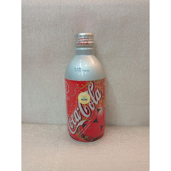 日本 2002年 可口可樂 400ml 400毫升 世界盃 足球賽 紀念罐 子彈罐 鋁罐