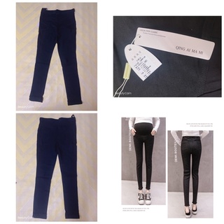 黑色 L 孕婦褲 牛仔褲 腰圍可調 服裝 👖（全新）