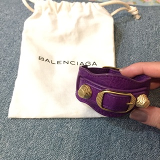 巴黎世家Balenciaga皮革手環 M號