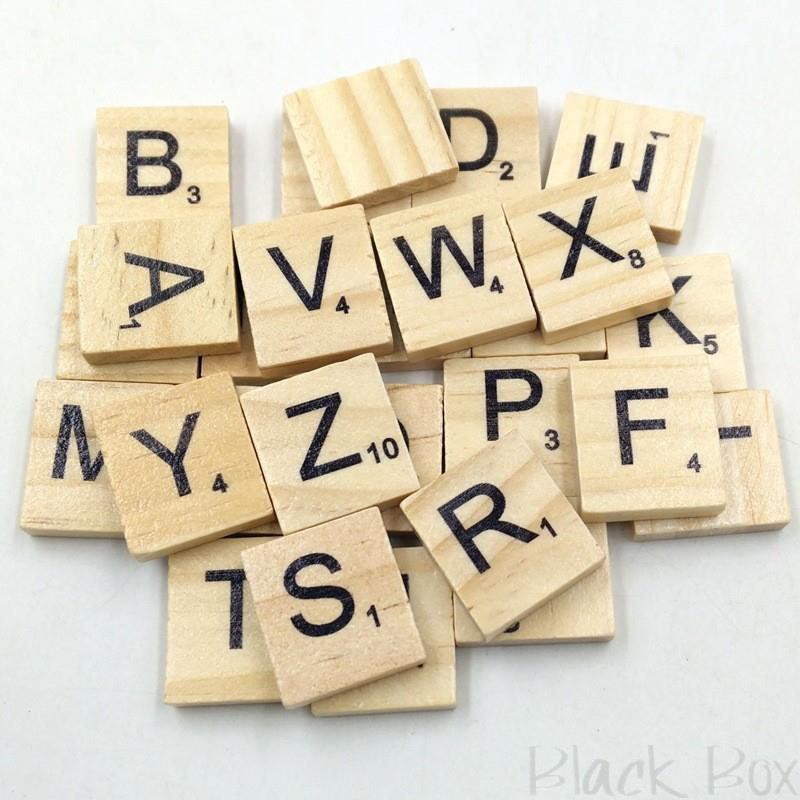 限時下殺 現貨木質字母拼字木片組scrabble大寫 小寫 大小寫混裝英文字母木片彩虹多米諾骨牌木製積木早教 蝦皮購物