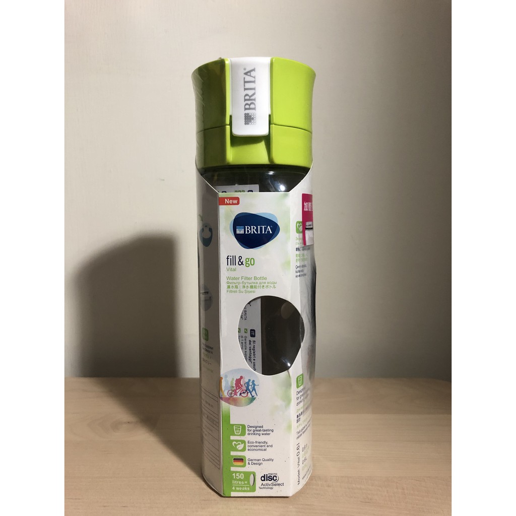 BRITA Fill&amp;Go 濾水瓶 隨身濾水瓶 綠色 0.6L