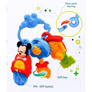 二手Disney 迪士尼-米奇智慧手機米奇寶寶五感鑰匙圈#嬰幼兒玩具#固齒器#CL14832