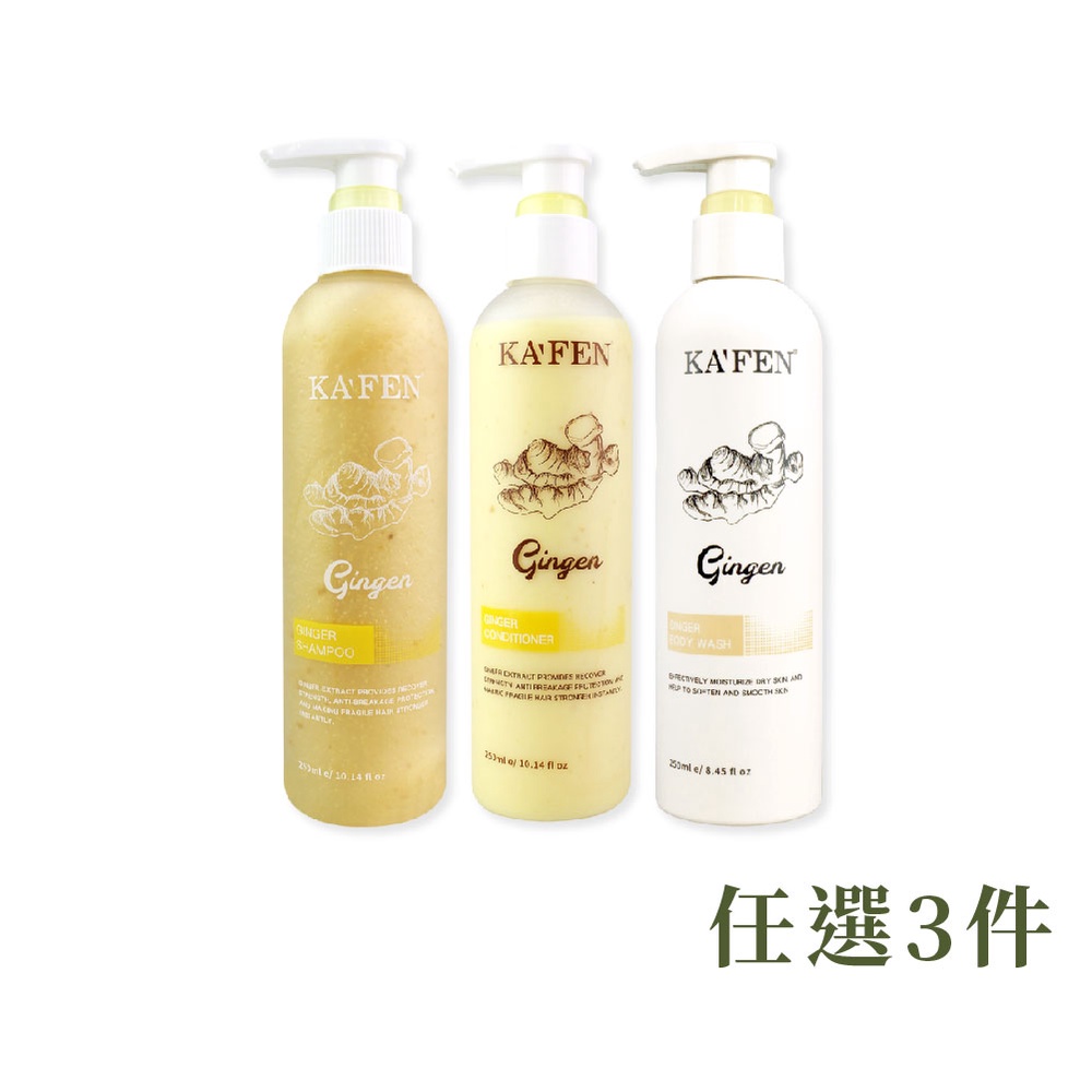 KAFEN 生薑韌髮洗髮系列250ml
