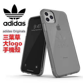 出清 adidas 愛迪達 三葉草大logo手機殼 iPhone 11 Pro Max TPU邊框+PC背板 手機套