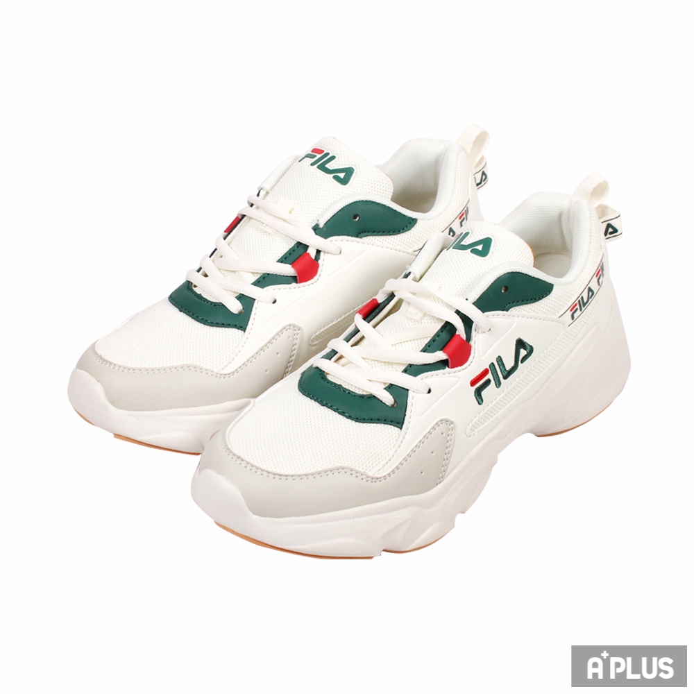 FILA 男 HIDDEN TAPE 2 休閒鞋 老爹鞋 厚底 復古 白綠色 - 1J329V116