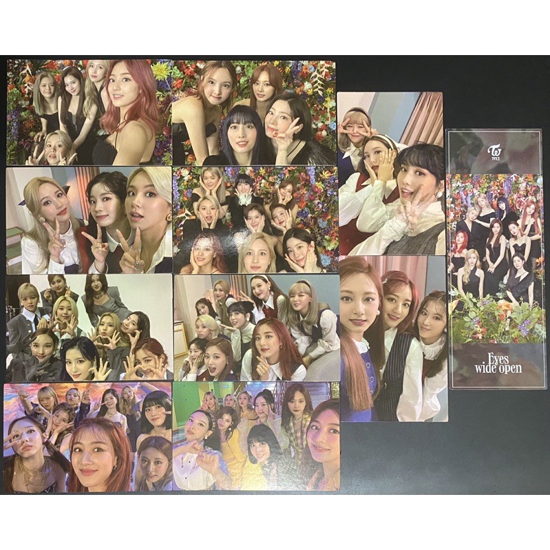 Twice 團體小分隊歷代專輯空專cd 小卡貼紙歌詞海報通路特典書籤閃卡eyes Wide Open 蝦皮購物