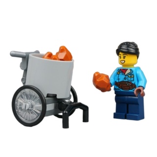 【台中翔智積木】LEGO 樂高 80109 地瓜餐車 老闆 女老闆(3顆地瓜）