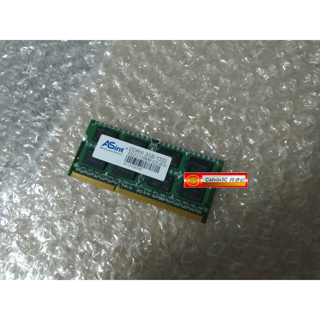 ASint ADATA SSZ3128M8-EDJED DDR3 1333 2G PC3-10600 雙面 筆記型