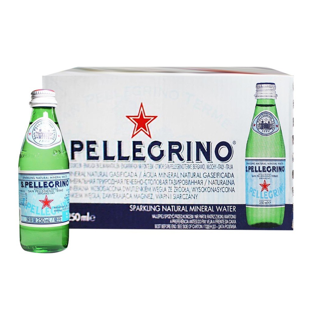 [#巧] Costco好市多代購 -San Pellegrino 聖沛黎洛 天然氣泡水 250ml X 24瓶