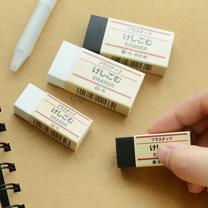 現貨 全新品 MUJI 無印良品 橡皮擦 塑膠擦 修正 保證正品 可刷卡 運費卷 ok.萊爾富滿額免運