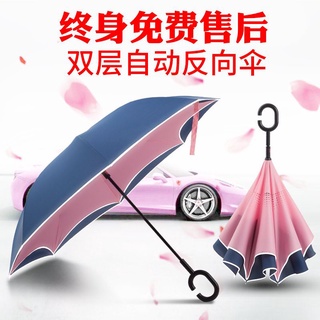 雨季必備雨傘反向傘全自動德國雙層車載車用男女折疊超大汽車長柄雨傘定制